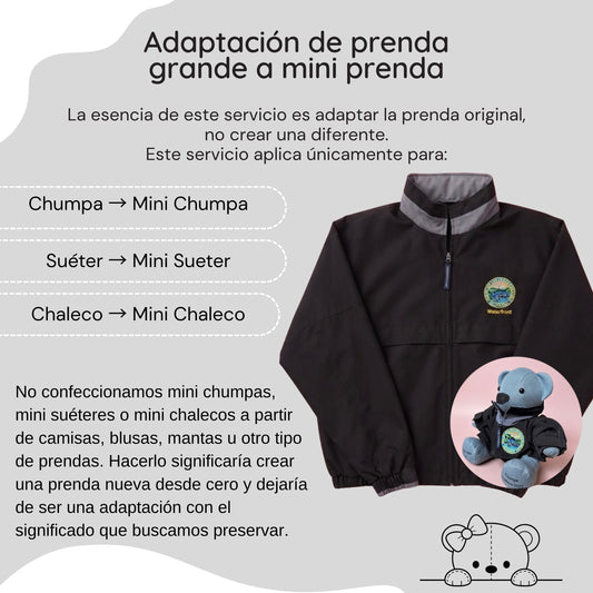 Adaptación de Prenda Grande a Mini Prenda para Osito