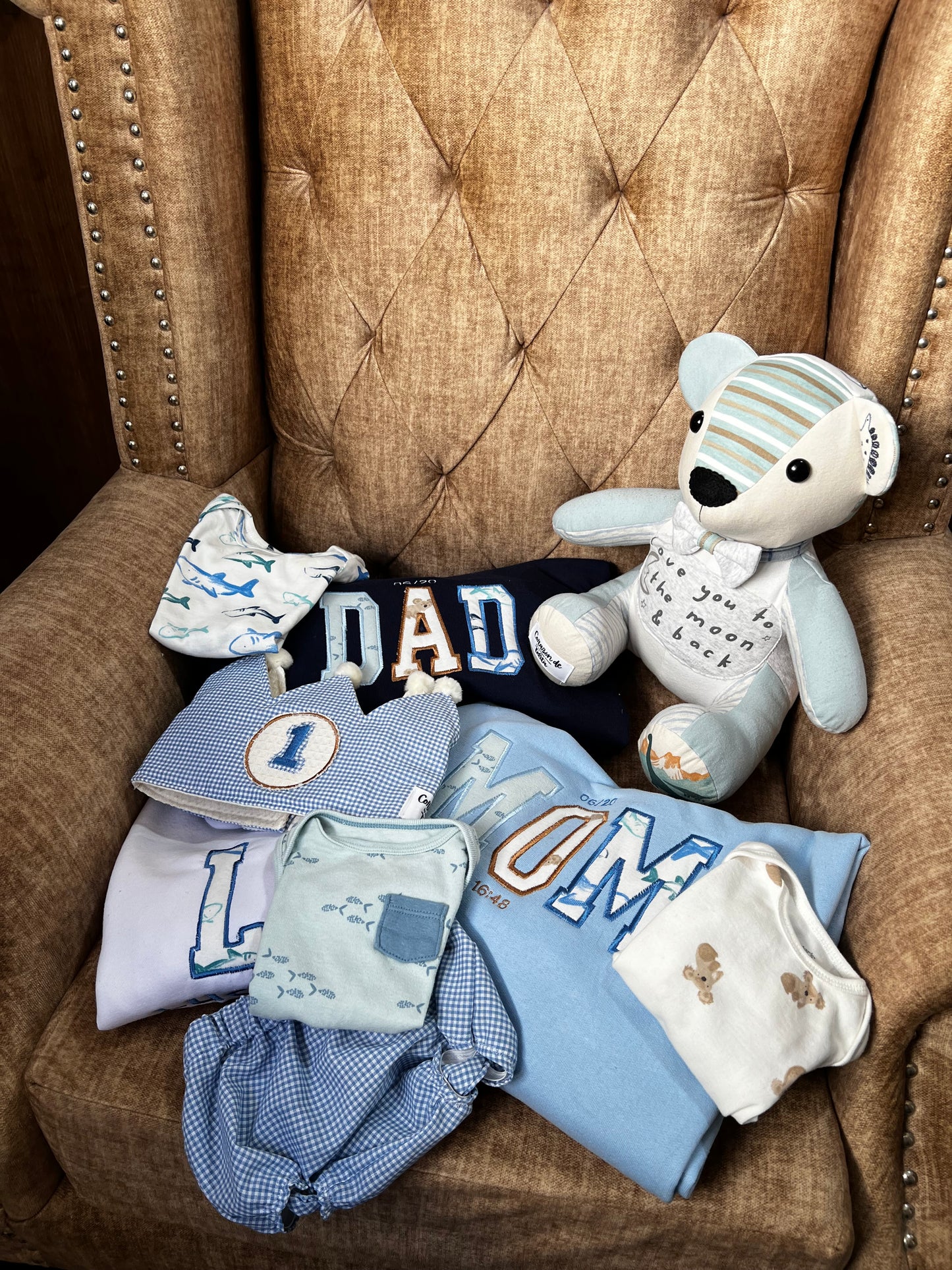 Set Memorial Abracitos de Bebé Personalizado