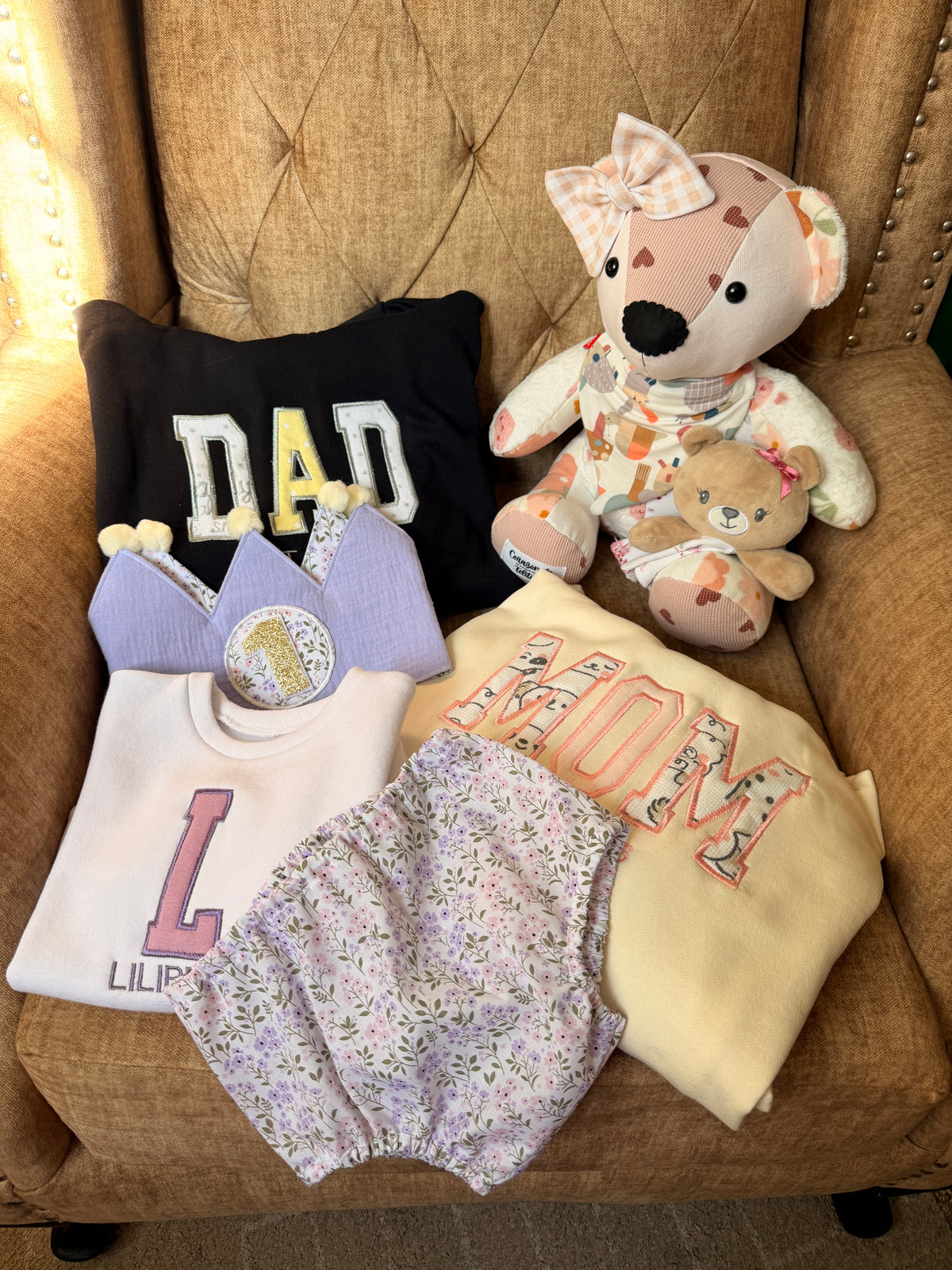 Set Memorial Abracitos de Bebé Personalizado