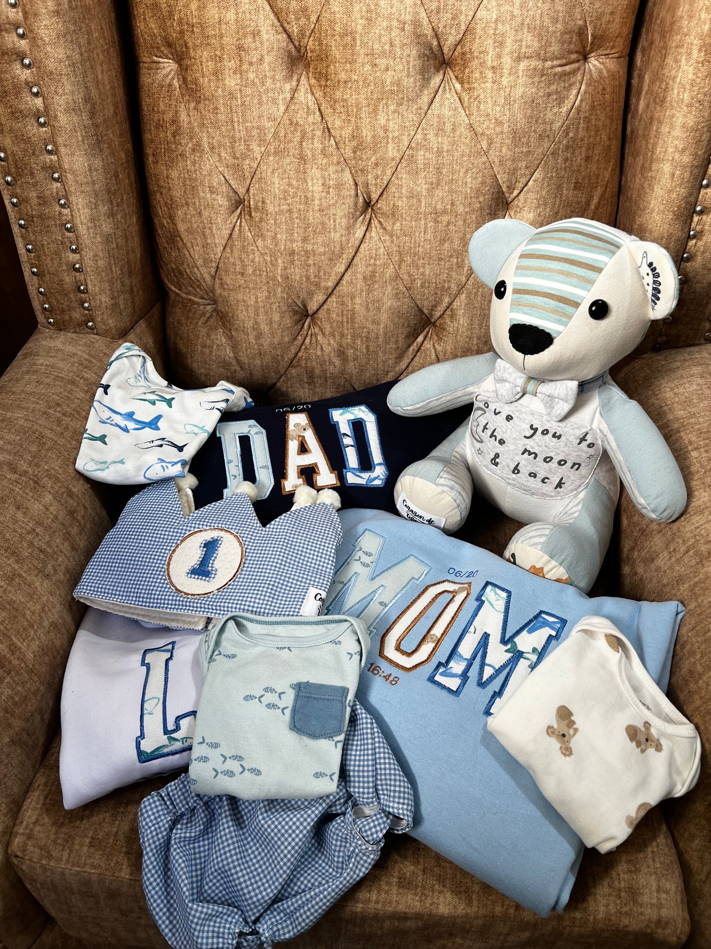 Set Memorial Abracitos de Bebé Personalizado