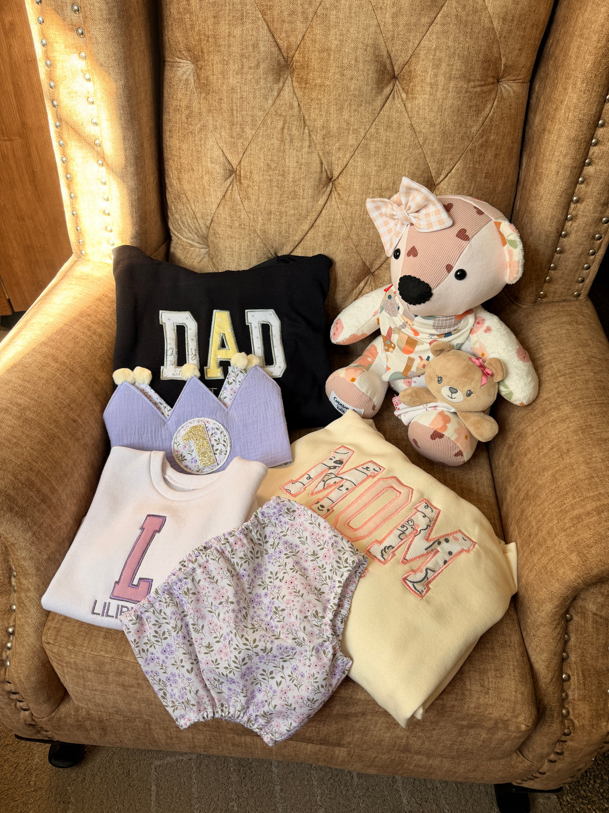 Set Memorial Abracitos de Bebé Personalizado
