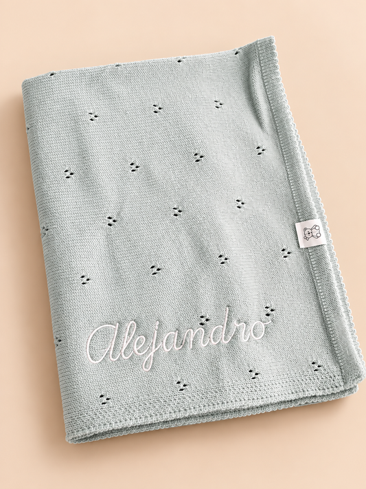 Mantita Tejida Personalizada