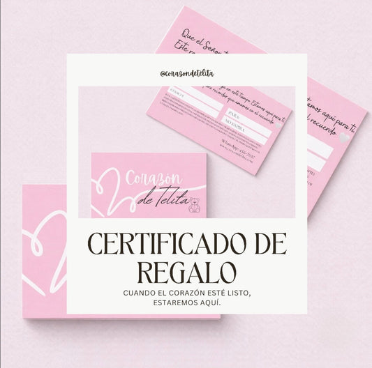 Certificado de Regalo